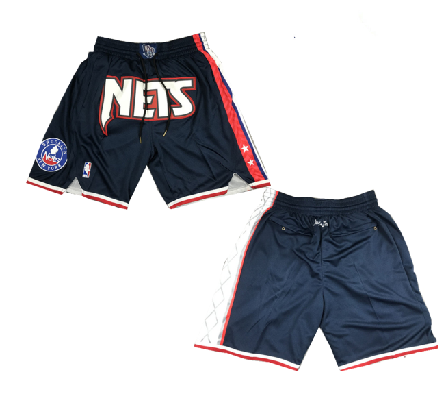 Men's Brooklyn Nets Navy Shorts (Run Small)